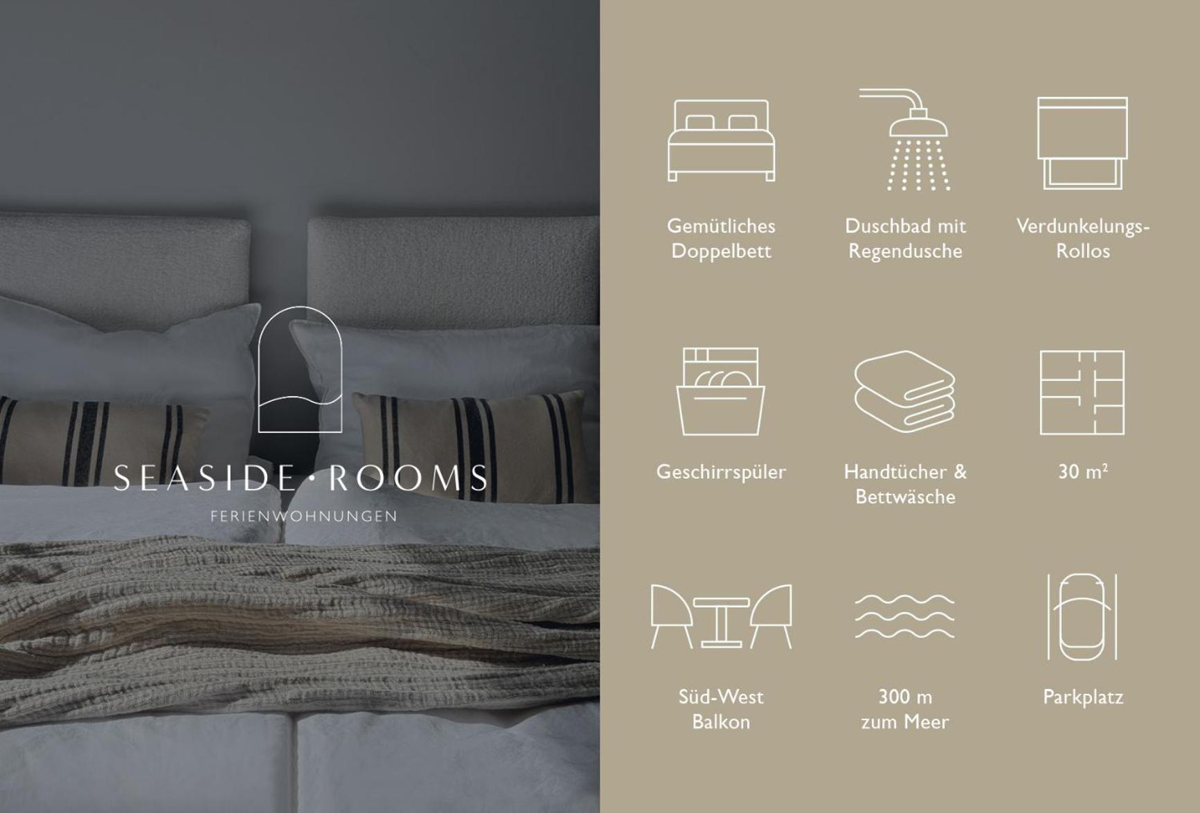 Seaside Rooms - Design-Apartment Mit Balkon & Parkplatz - Inklusive Strandkorb Direkt Am Wasser Und Spa & Sauna Saisonal Büsum Zewnętrze zdjęcie